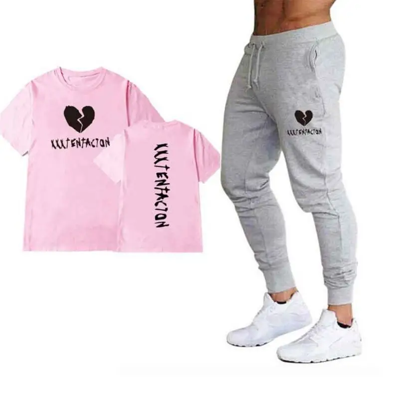 2021 Men's Sets T Shirts+pants Two Pieces Sets Casual Tracksuit Men/Women suit print Tops+Pants Gyms Fitness trousers
2021 Men's Sets T Shirts+pants Two Pieces Sets Casual Tracksuit Men/Women suit print Tops+Pants Gyms Fitness trousers