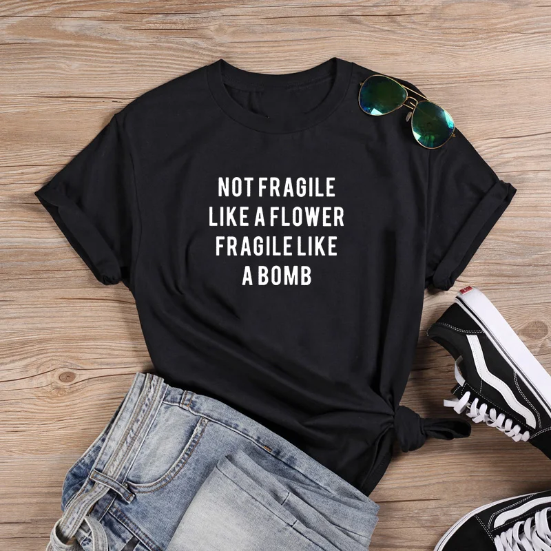 Like A Bomb Shirt Funny T Shirt Women O-neck Short Sleeve Tshirt Women Black Casual Tee Shirt Femme Tshirts Cotton Women
Like A Bomb Shirt Funny T Shirt Women O-neck Short Sleeve Tshirt Women Black Casual Tee Shirt Femme Tshirts Cotton Women