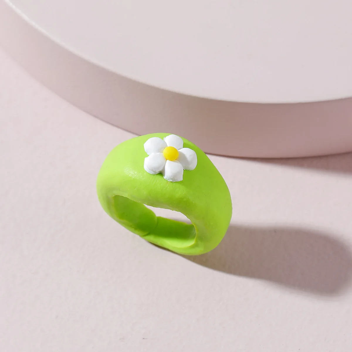 Korean Trendy Colorful Flower Geometric Round Soft Pottery Clay Chunky Finger Rings For Women Girls Holiday Handmade Jewelry
Korean Trendy Colorful Flower Geometric Round Soft Pottery Clay Chunky Finger Rings For Women Girls Holiday Handmade Jewelry