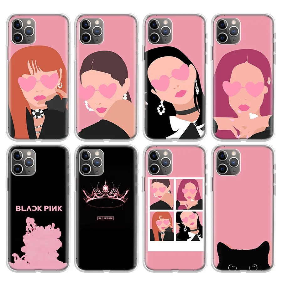 BLACK Or PINK Kpop Phone Case For Apple iphone 13 12 11 Pro Max SE 2020 X XS XR 7 8 6 6S Plus Soft Cover Coque Fundas Shell
BLACK Or PINK Kpop Phone Case For Apple iphone 13 12 11 Pro Max SE 2020 X XS XR 7 8 6 6S Plus Soft Cover Coque Fundas Shell