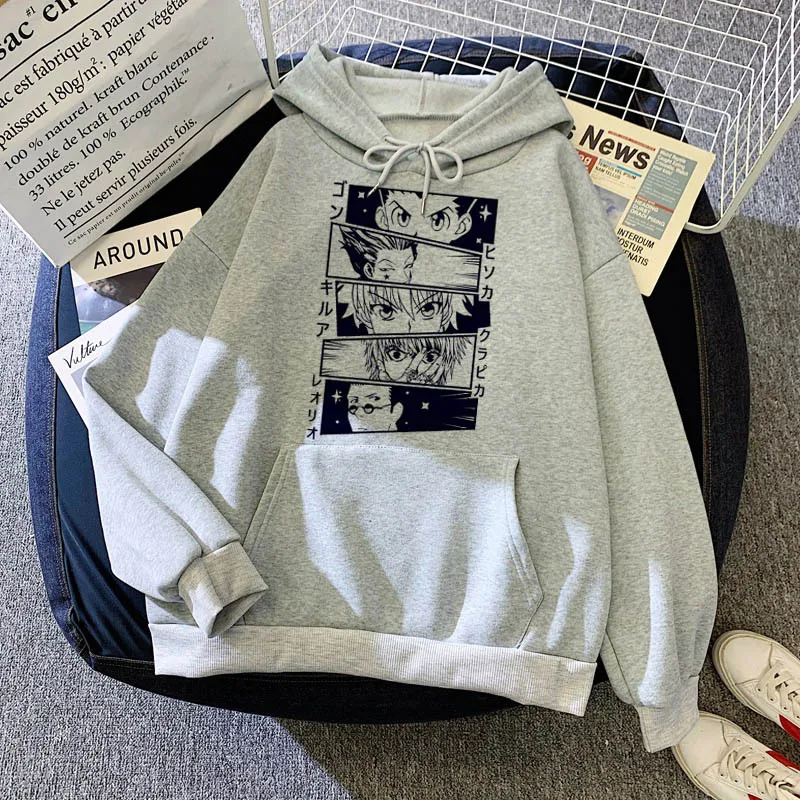 Kawaii Hunter X Hunter Hoodies Sweatshirt Anime Manga Loose Hooded Sweatshirt Hoody Pullover Clothes Female
Kawaii Hunter X Hunter Hoodies Sweatshirt Anime Manga Loose Hooded Sweatshirt Hoody Pullover Clothes Female