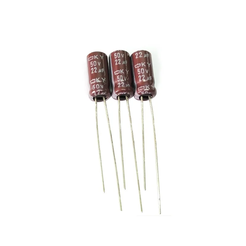 10 шт. 22 мкФ 50 в NIPPON NCC серия KY 5x11 мм низкий ESR 50V22uF алюминиевый электролитический