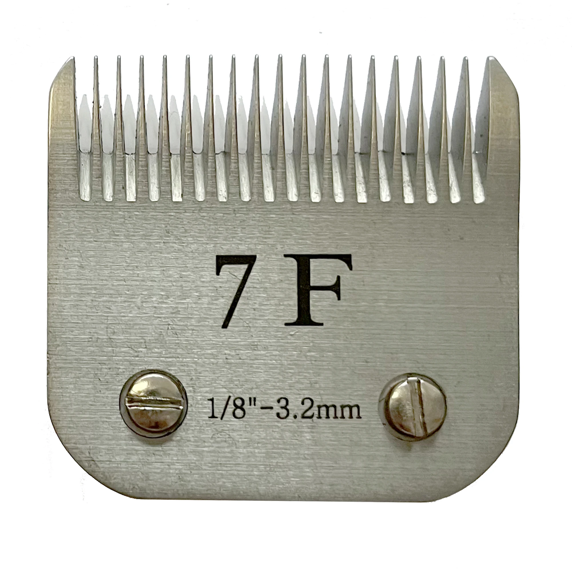 Steel Detachable Pet Clipper Blade 7F 3.2mm 1/8'' Made using high quality Japanese high carbon steel to ensure a longer blade
Steel Detachable Pet Clipper Blade 7F 3.2mm 1/8'' Made using high quality Japanese high carbon steel to ensure a longer blade