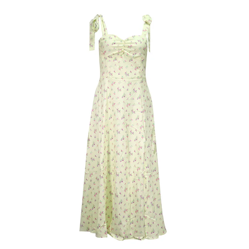 2021 summer women's fashion matching slim dress lace floral halter split long skirt women
2021 summer women's fashion matching slim dress lace floral halter split long skirt women