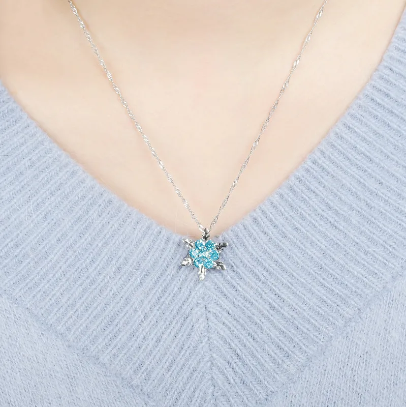 Temperament Natural Zircon Necklace Silver Plated Snowflake Full Rhinestone Necklace Gift Jewelry
Temperament Natural Zircon Necklace Silver Plated Snowflake Full Rhinestone Necklace Gift Jewelry