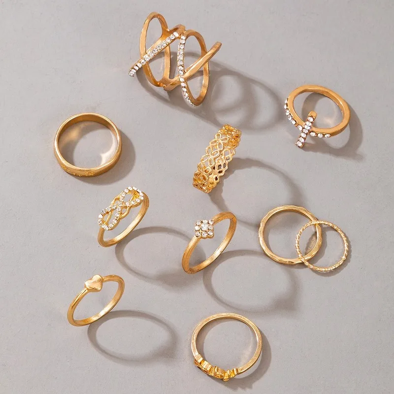 New Geometric Gold Color Heart Hollow Joint Ring for Women Wedding Beach Party Jewelry Crystal Crosses Rings Letter Finger Ring
New Geometric Gold Color Heart Hollow Joint Ring for Women Wedding Beach Party Jewelry Crystal Crosses Rings Letter Finger Ring