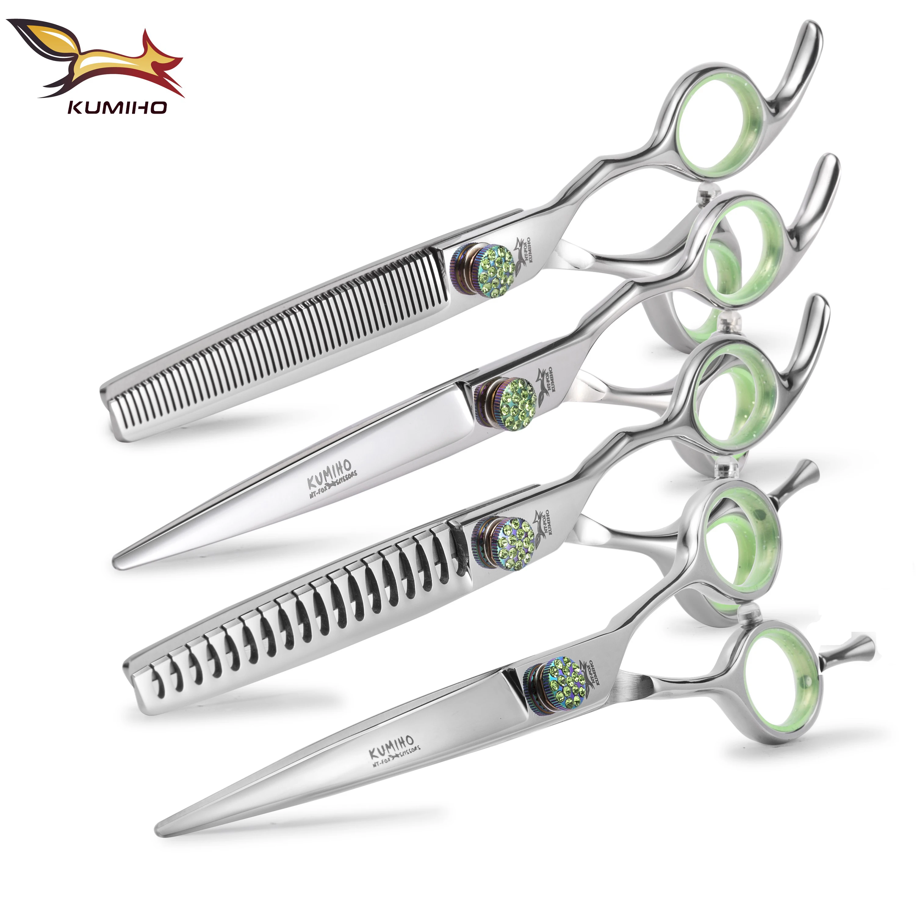 KUMIHO XLBS-70 XLBS-75 7inch and 7.5inch pet grooming scissor kit straight curve thinner and chunker free shipping
KUMIHO XLBS-70 XLBS-75 7inch and 7.5inch pet grooming scissor kit straight curve thinner and chunker free shipping