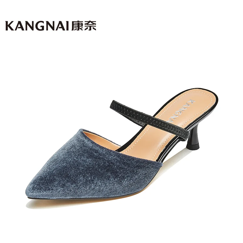 KANGNAI Women Sandals Pointed Toe Flock Slippers Lady Party Slingback Summer Shoes Elegant High Heel Pumps
KANGNAI Women Sandals Pointed Toe Flock Slippers Lady Party Slingback Summer Shoes Elegant High Heel Pumps