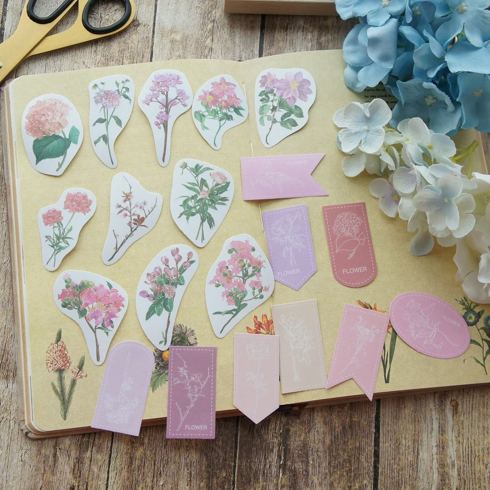 38pcs Pink Purple Flower Style Paper Sticker Scrapbooking DIY Gift Packing Label Decoration Tag
38pcs Pink Purple Flower Style Paper Sticker Scrapbooking DIY Gift Packing Label Decoration Tag