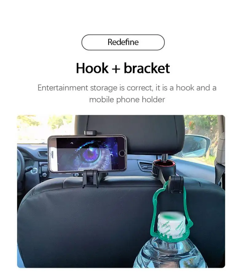 Multifunctional rear car phone holder hook for car, racks phone holders used to organize storage, support mobile phone
Multifunctional rear car phone holder hook for car, racks phone holders used to organize storage, support mobile phone