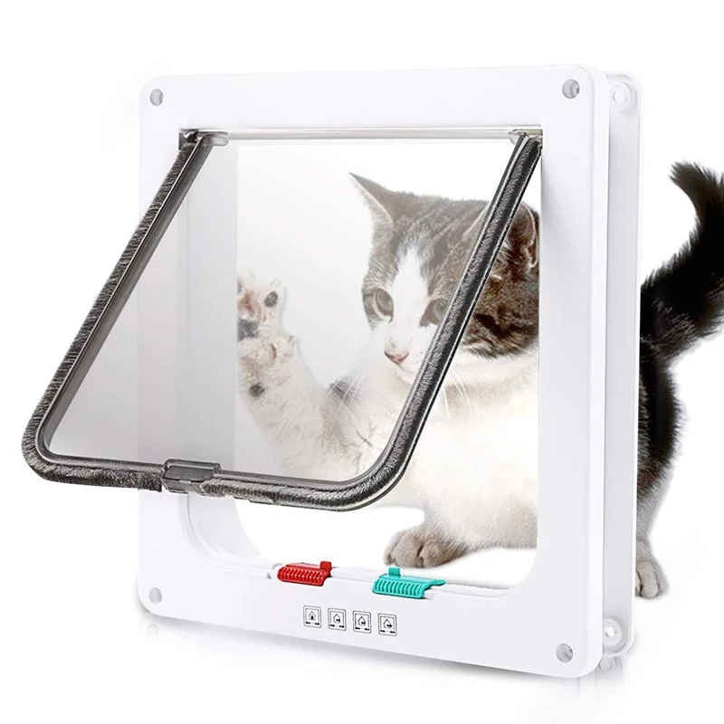 Flap Door with 4 Way Security Lock Dog Cat Flap Door for Dog Cats Kitten ABS Plastic Small Pet Gate Door Kit Cat Dogs Flap Doors
Flap Door with 4 Way Security Lock Dog Cat Flap Door for Dog Cats Kitten ABS Plastic Small Pet Gate Door Kit Cat Dogs Flap Doors
