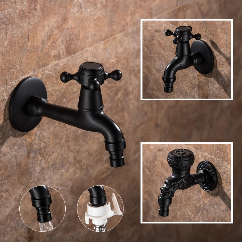 Carved Wall Mount Brass Black Painting Bibcock Garden Wash Basin Faucet Decorative Outdoor Garden Mop Taps Torneira parede
Carved Wall Mount Brass Black Painting Bibcock Garden Wash Basin Faucet Decorative Outdoor Garden Mop Taps Torneira parede