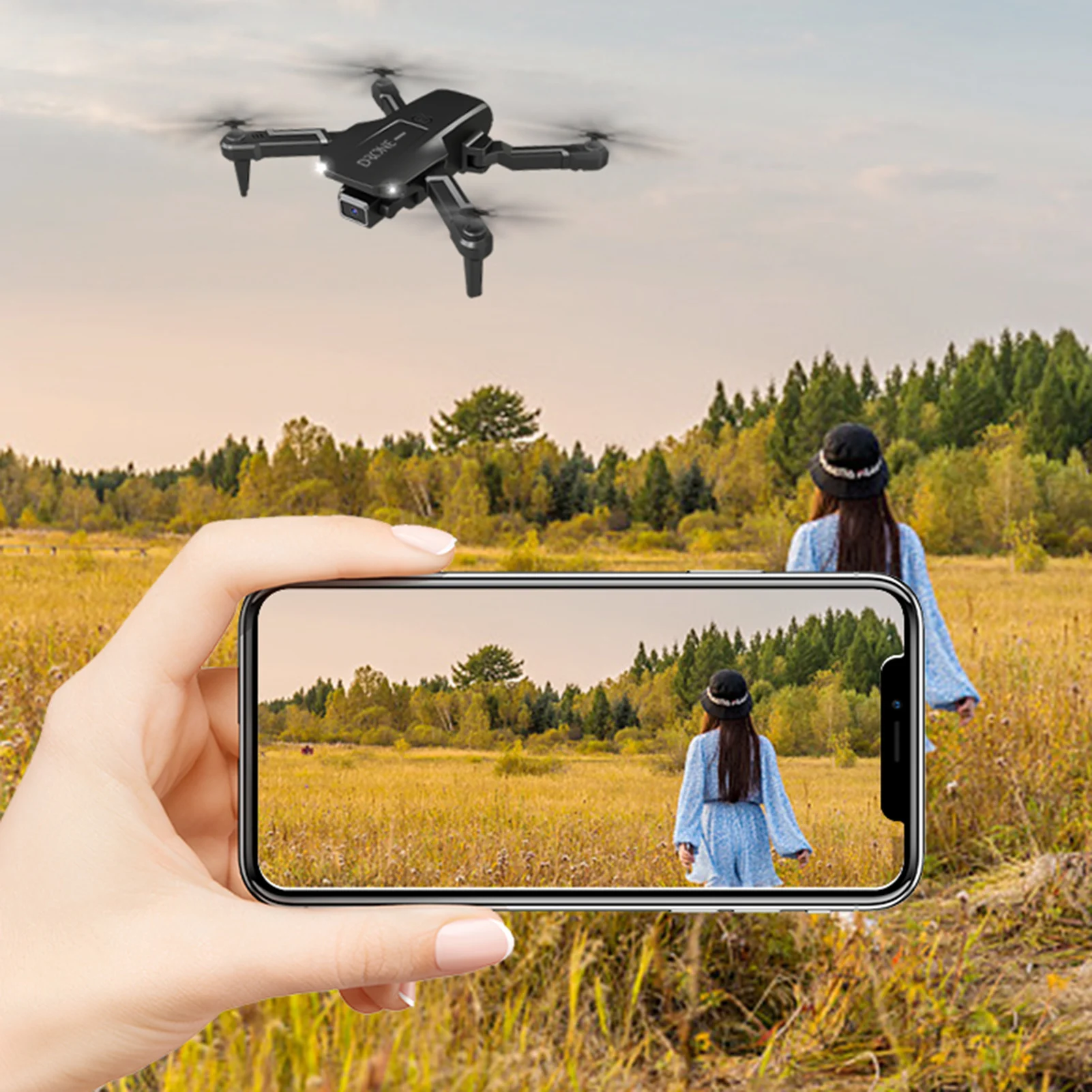Rc Drone 4k HD Wide Angle Camera WiFi Fpv Drone Dual Camera Quadcopter Real-time Transmission Helicopter Toys
Rc Drone 4k HD Wide Angle Camera WiFi Fpv Drone Dual Camera Quadcopter Real-time Transmission Helicopter Toys