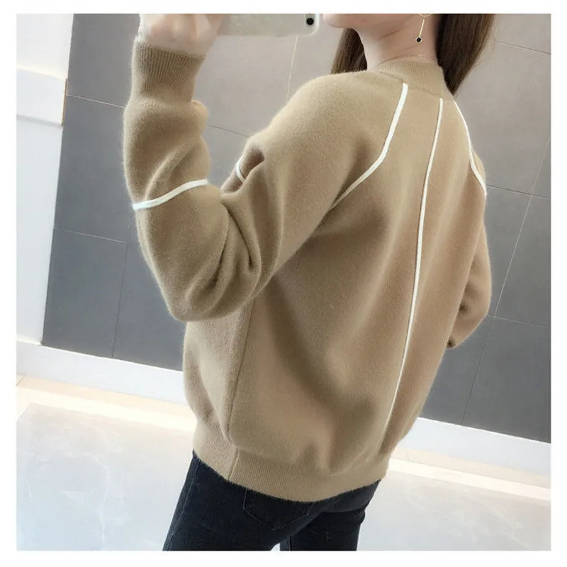 Autumn Women Long Sleeve Sweater Cardigan Casual Loose Knitted Cardigan Coat Female Short Cardigans Jacket Tops Plus Size AB2041
Autumn Women Long Sleeve Sweater Cardigan Casual Loose Knitted Cardigan Coat Female Short Cardigans Jacket Tops Plus Size AB2041