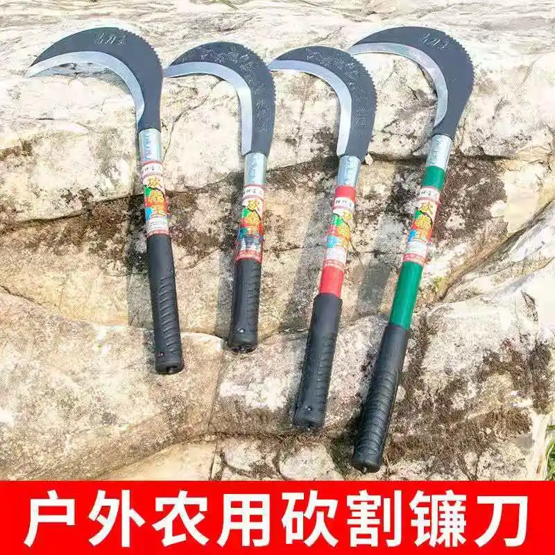 Long handle manganese steel sickle firewood knife green mowing weeding mowing corn sorghum agricultural wheat mowing grass lian
Long handle manganese steel sickle firewood knife green mowing weeding mowing corn sorghum agricultural wheat mowing grass lian