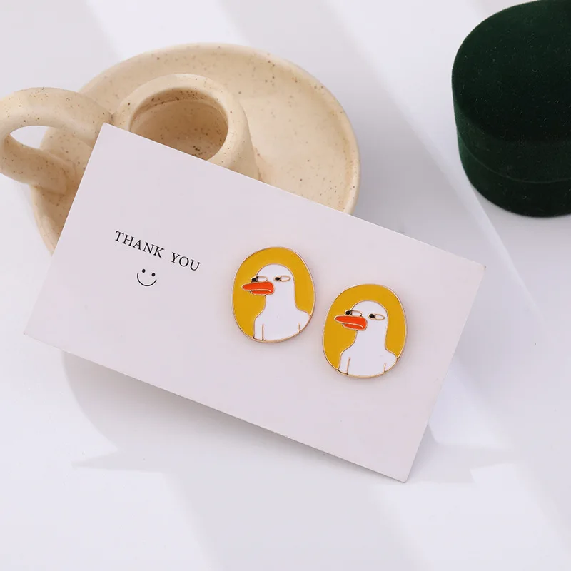 Korean Sweet Cute Ear Jewelry Bird Animal Round Stud Earrings Fashion Cartoon Clip On Earrings No Pierced Statement Jewelry
Korean Sweet Cute Ear Jewelry Bird Animal Round Stud Earrings Fashion Cartoon Clip On Earrings No Pierced Statement Jewelry