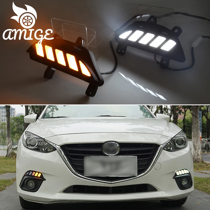 DNO LED Daytime Running Headlamps For Mazda 3 2014 2015 2016 Dynamic Daylights Yellow Turn Signal Car DRL Foglamp
DNO LED Daytime Running Headlamps For Mazda 3 2014 2015 2016 Dynamic Daylights Yellow Turn Signal Car DRL Foglamp