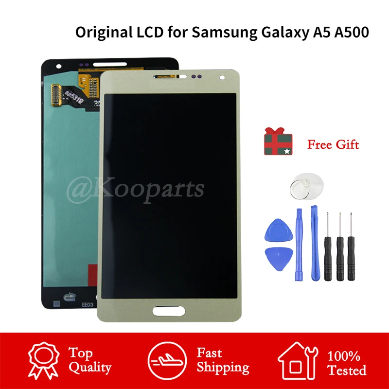Original LCD for Samsung Galaxy A5 2015 A500 Display A500F A500FU A500H A500M Touch Screen Digitizer Assembly Replacement tested
Original LCD for Samsung Galaxy A5 2015 A500 Display A500F A500FU A500H A500M Touch Screen Digitizer Assembly Replacement tested