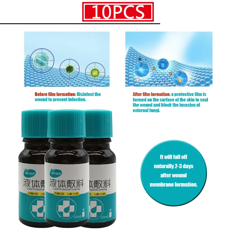 10 шт. Dreathable Водонепроницаемый заживления ран первой помощи жидкости медицинское оборудование для дезинфекции клей гемостаза штукатурка ле...
10 шт. Dreathable Водонепроницаемый заживления ран первой помощи жидкости медицинское оборудование для дезинфекции клей гемостаза штукатурка ле...