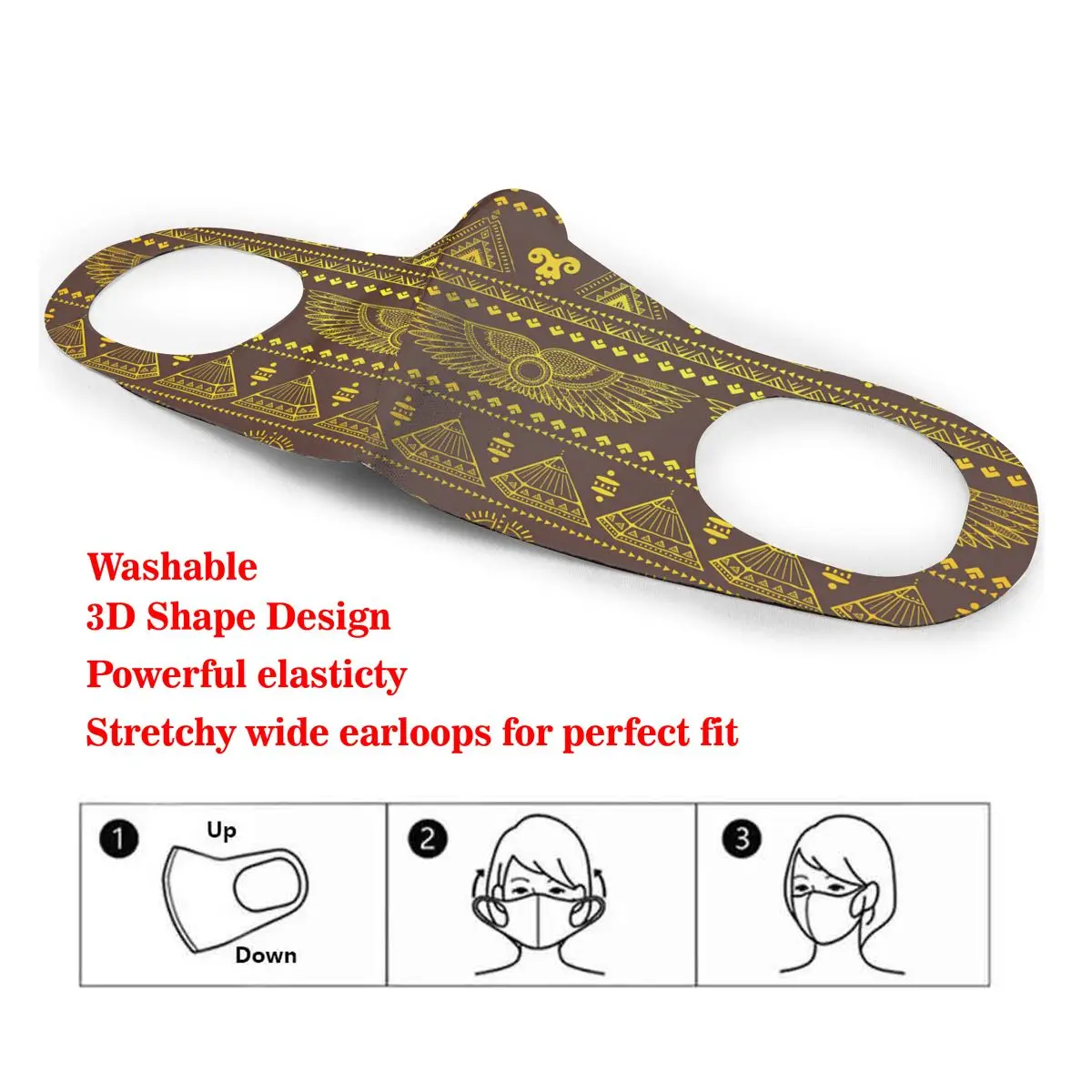 Dust Mask Tribal Ethnic With Egypt Symbols Mouth Face Cover Respirator for Adult Kid Washable Reusable Anti Pollution
Dust Mask Tribal Ethnic With Egypt Symbols Mouth Face Cover Respirator for Adult Kid Washable Reusable Anti Pollution