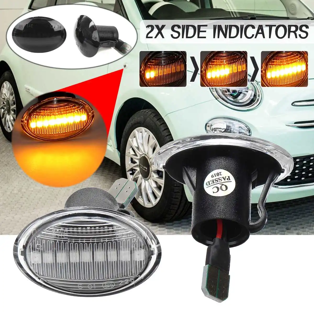 Pair Dynamic LED Side Marker Lights Flowing Turn Signal Light Side Repeater Lamp Blinker for Fiat 500 for Maserati GranCabrio
Pair Dynamic LED Side Marker Lights Flowing Turn Signal Light Side Repeater Lamp Blinker for Fiat 500 for Maserati GranCabrio