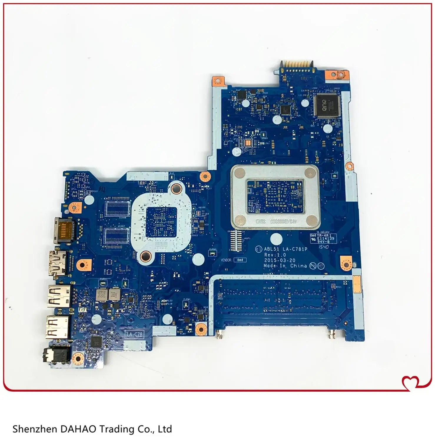 ABL51 LA-C871P Mainboard For HP 255 G4 15-AF Laptop motherboard 814611-501 813968-501 813968-601 With A6 CPU 100% Fully Tested 
ABL51 LA-C871P Mainboard For HP 255 G4 15-AF Laptop motherboard 814611-501 813968-501 813968-601 With A6 CPU 100% Fully Tested