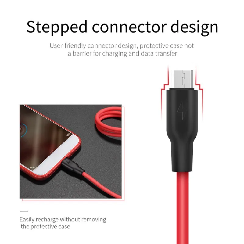 Silicone Micro-USB Cable 2.4A Fast Charger Soft USB Data Cables For Samsung Xiaomi Huawei Mobile Phone Cable Drop Shipping
Silicone Micro-USB Cable 2.4A Fast Charger Soft USB Data Cables For Samsung Xiaomi Huawei Mobile Phone Cable Drop Shipping