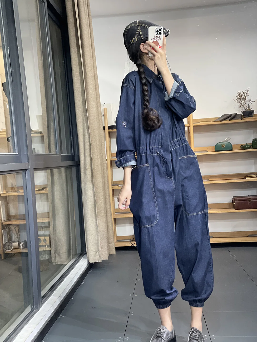Donsignet New Casual Fashion Straight Safari Style Loose Adjustable Waist Jeans Jumpsuit Women
Donsignet New Casual Fashion Straight Safari Style Loose Adjustable Waist Jeans Jumpsuit Women