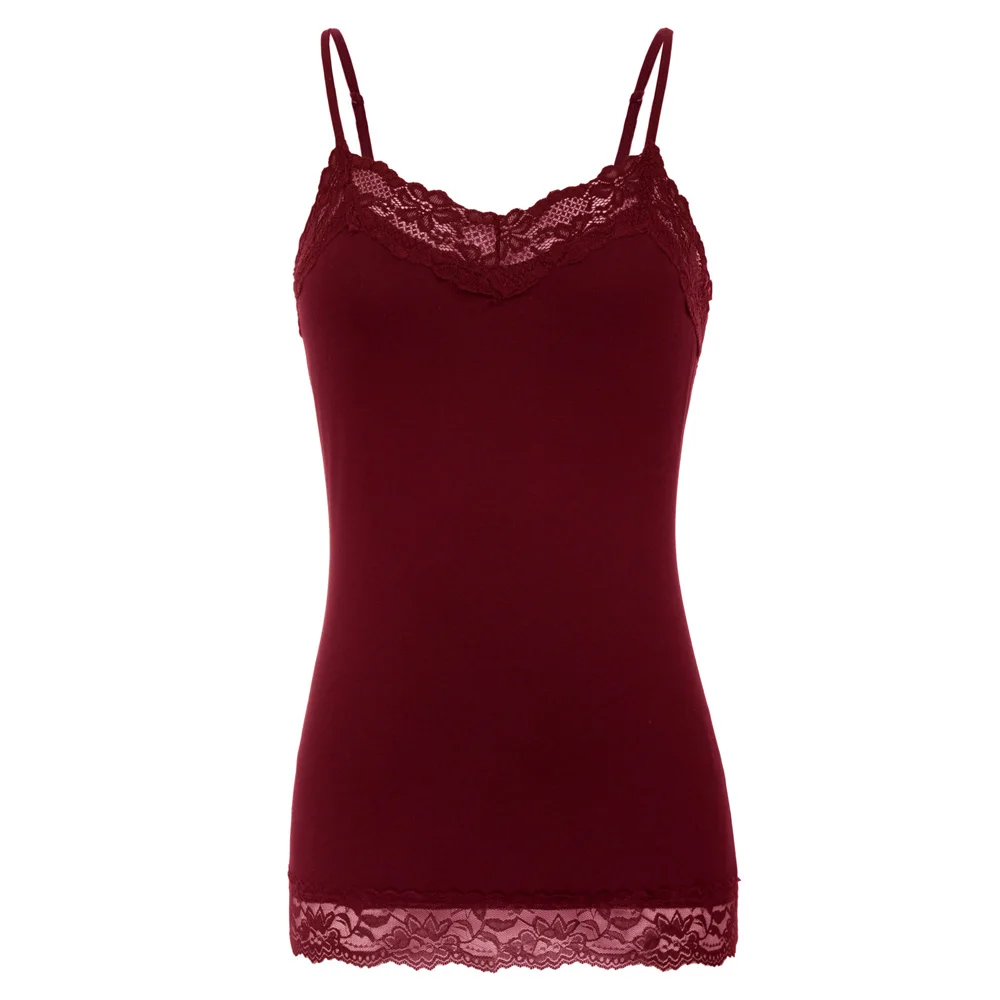 KK Sexy camis Women Comfy Spaghetti Straps Lace Trimmed Rayon summer casual Camisole slim fit tops
KK Sexy camis Women Comfy Spaghetti Straps Lace Trimmed Rayon summer casual Camisole slim fit tops
