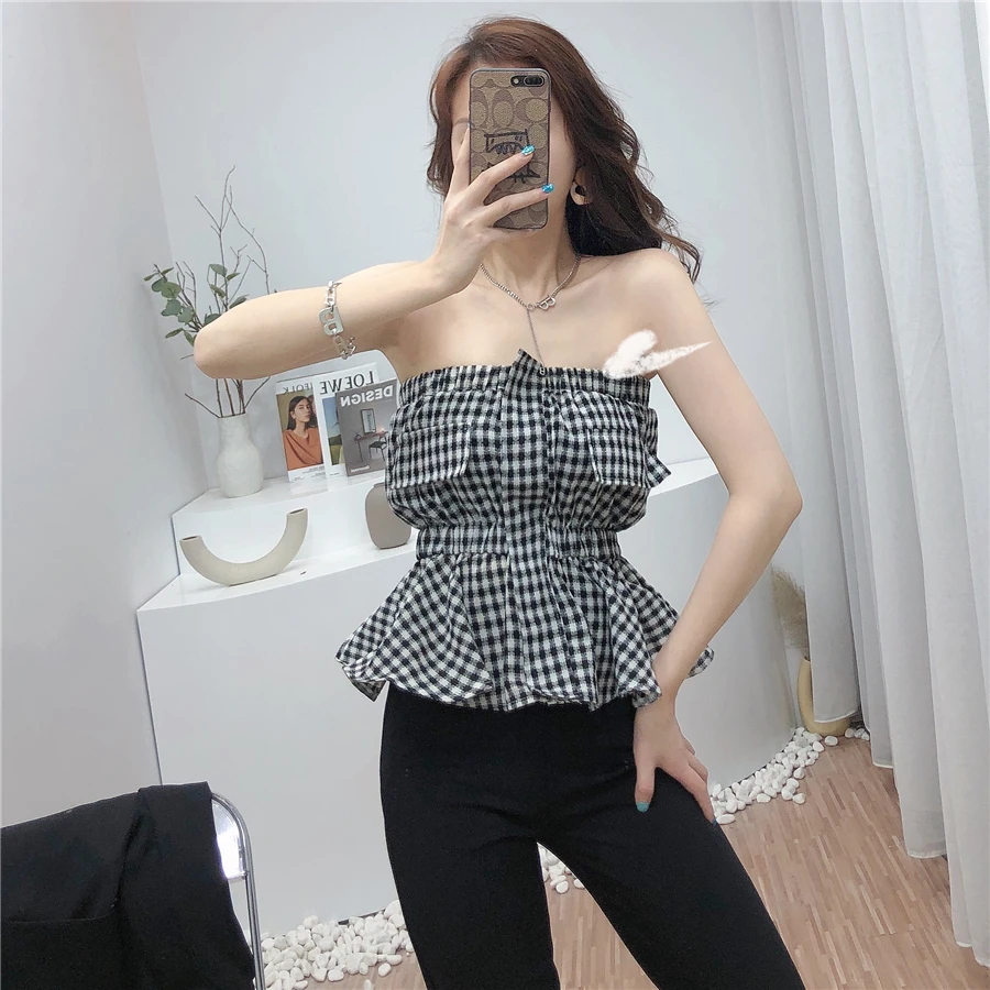 Korean Fashion Women's Pladi Tanks Top 2021 Summer Chic Sleeveless Crop Tops Casual Slim Fit Sexy Tube Tops Female Clothing
Korean Fashion Women's Pladi Tanks Top 2021 Summer Chic Sleeveless Crop Tops Casual Slim Fit Sexy Tube Tops Female Clothing