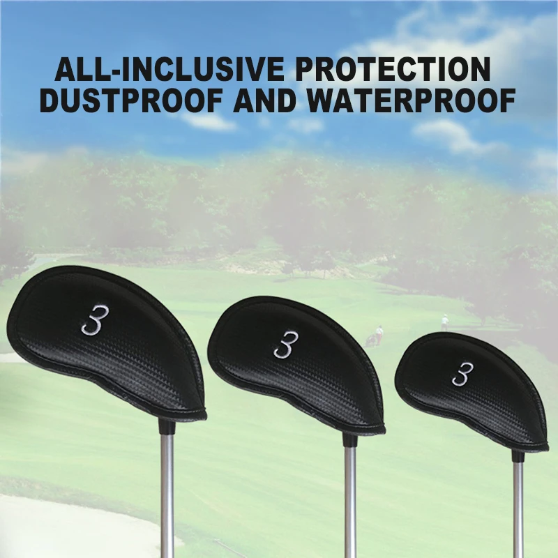 Кожаный чехол для гольфа с крючком и петлей Прочный портативный износостойкий водонепроницаемый пылезащитный чехол для Golfs MC889 
Кожаный чехол для гольфа с крючком и петлей Прочный портативный износостойкий водонепроницаемый пылезащитный чехол для Golfs MC889