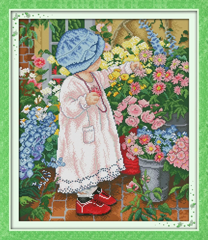 Flower girl cross stitch kit people 18ct 14ct 11ct count print canvas stitches embroidery DIY handmade needlework
Flower girl cross stitch kit people 18ct 14ct 11ct count print canvas stitches embroidery DIY handmade needlework