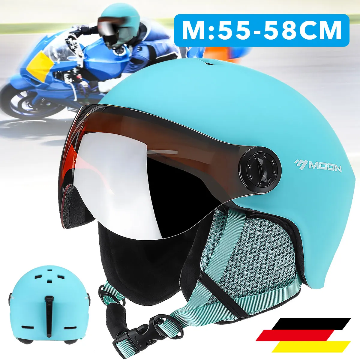 Winter Cycling Adult Ski Helmet Snowboard Skateboard Outdoor Sports Helmet Lens Visor Goggle Windproof Integrally-Molded Skiing
Winter Cycling Adult Ski Helmet Snowboard Skateboard Outdoor Sports Helmet Lens Visor Goggle Windproof Integrally-Molded Skiing