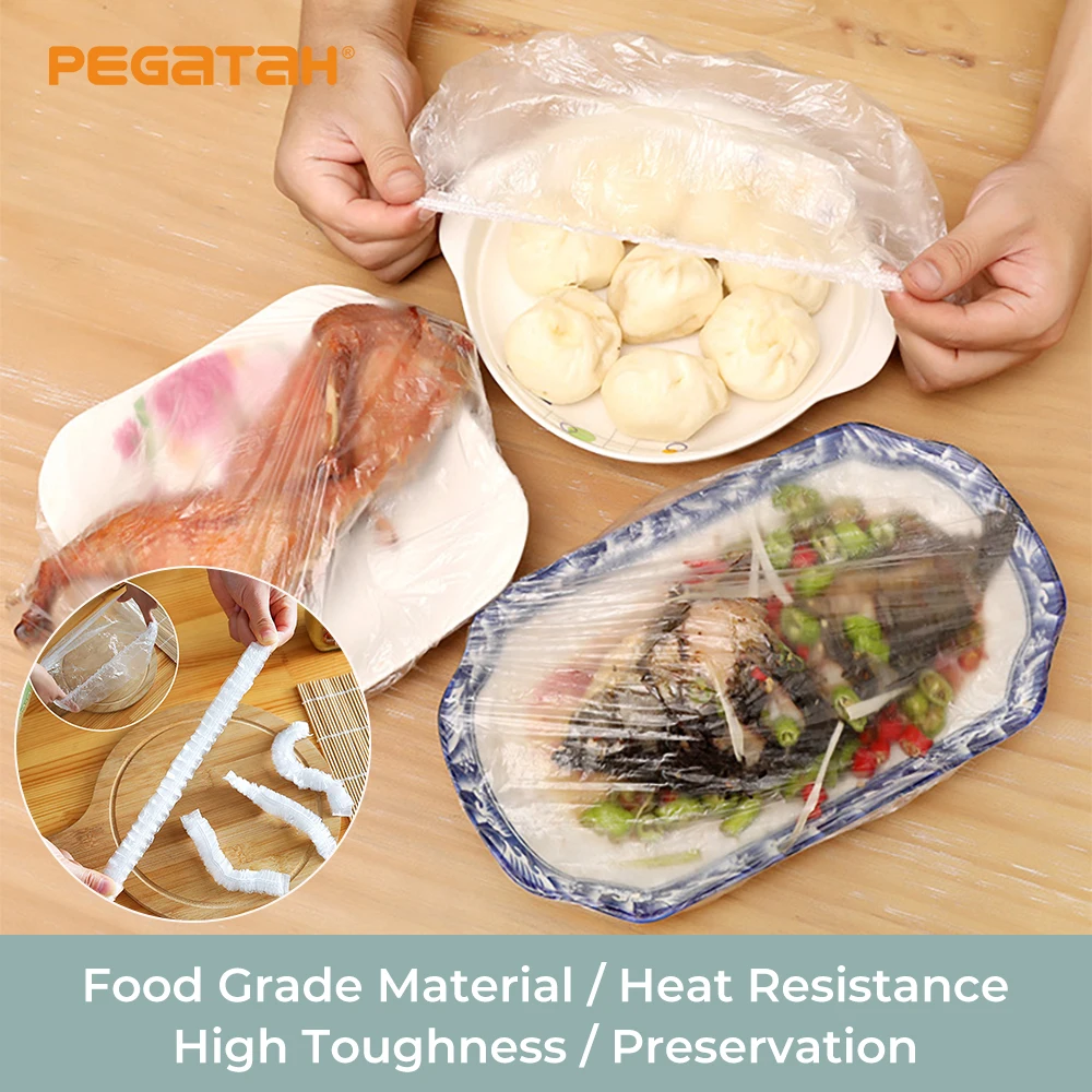Hot 100PCS Reusable Household thick disposable plastic wrap refrigerator food odor-proof bowl cover Vacuum bags elastic cover
Hot 100PCS Reusable Household thick disposable plastic wrap refrigerator food odor-proof bowl cover Vacuum bags elastic cover