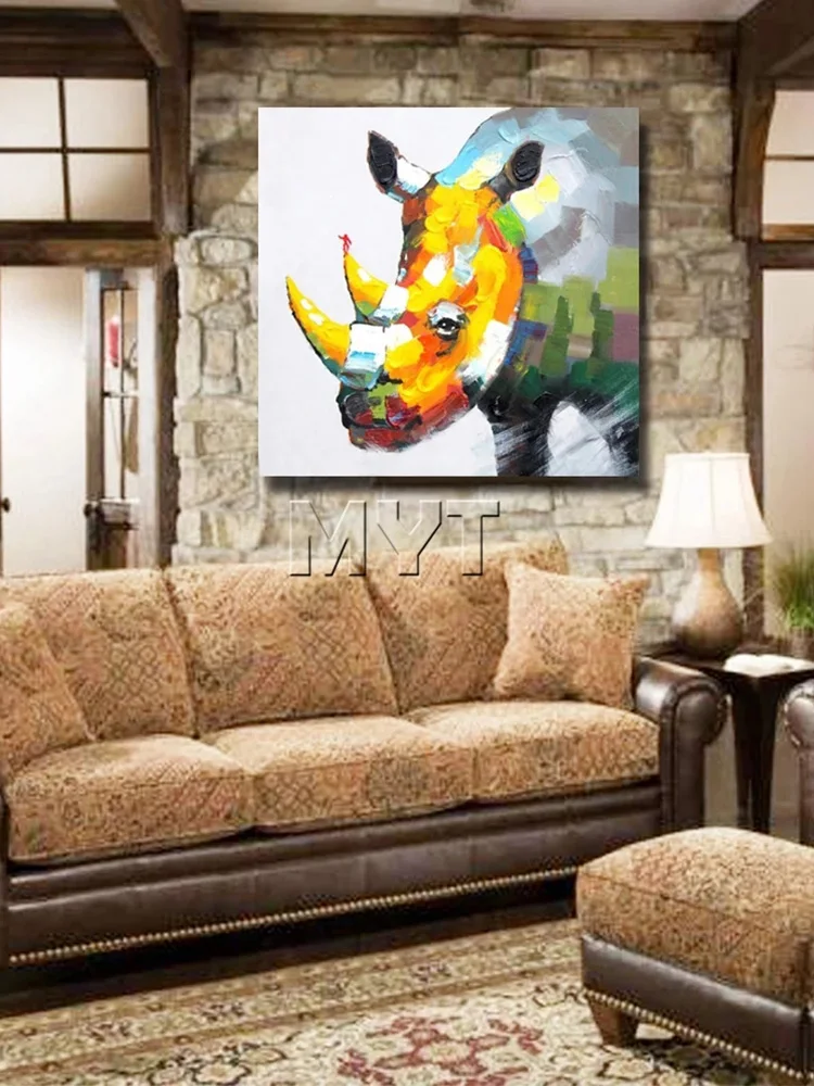 Rhinoceros wild animal canvas pictures hand painted modern wall art home decoration for living room decor free shipping 
Rhinoceros wild animal canvas pictures hand painted modern wall art home decoration for living room decor free shipping
