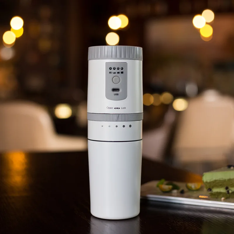 Portable Coffee Maker Multifunction Mini Espresso Coffee Machine Electric Coffees Grinder USB Recharge Stainless Steel for Car
Portable Coffee Maker Multifunction Mini Espresso Coffee Machine Electric Coffees Grinder USB Recharge Stainless Steel for Car