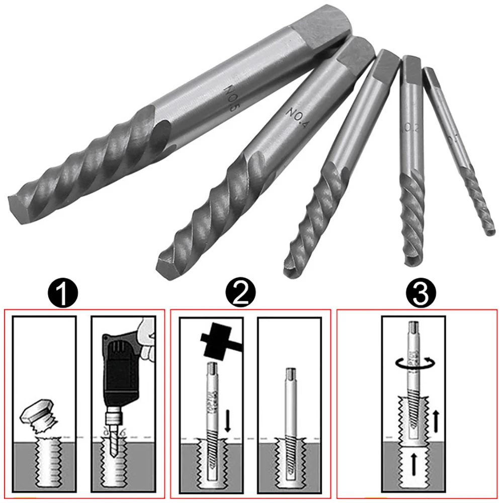 10pcs/set Left Hand Drill Bit Set Steel Handed Stud Remover Screw Extractor Reverse Drill Bits Accessories
10pcs/set Left Hand Drill Bit Set Steel Handed Stud Remover Screw Extractor Reverse Drill Bits Accessories