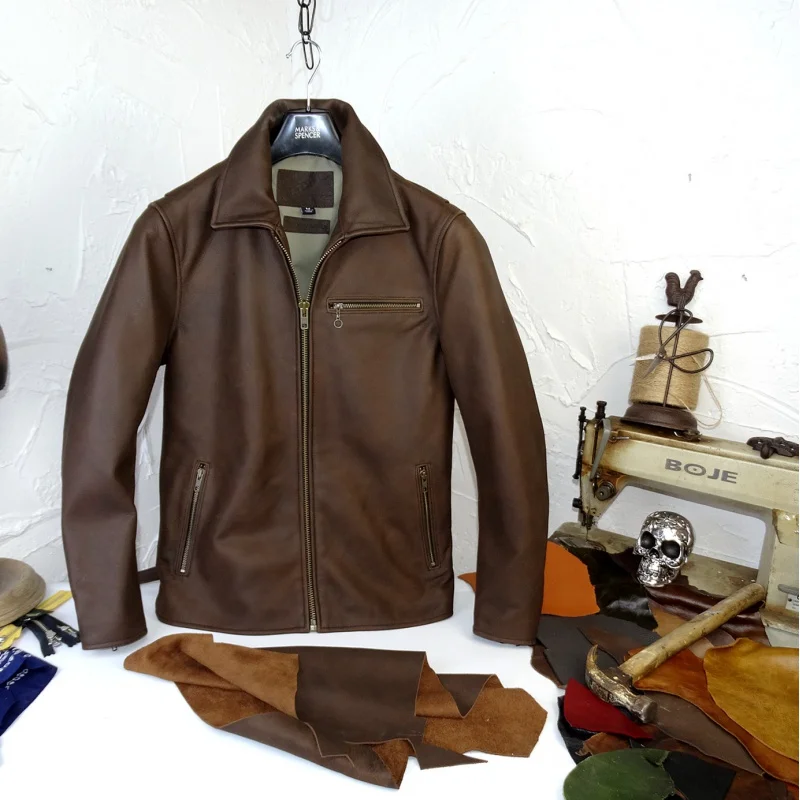 grind skin!American-made Rare good arenaceous cowhide American classic leather garment leather jacket male restoring ancient
grind skin!American-made Rare good arenaceous cowhide American classic leather garment leather jacket male restoring ancient