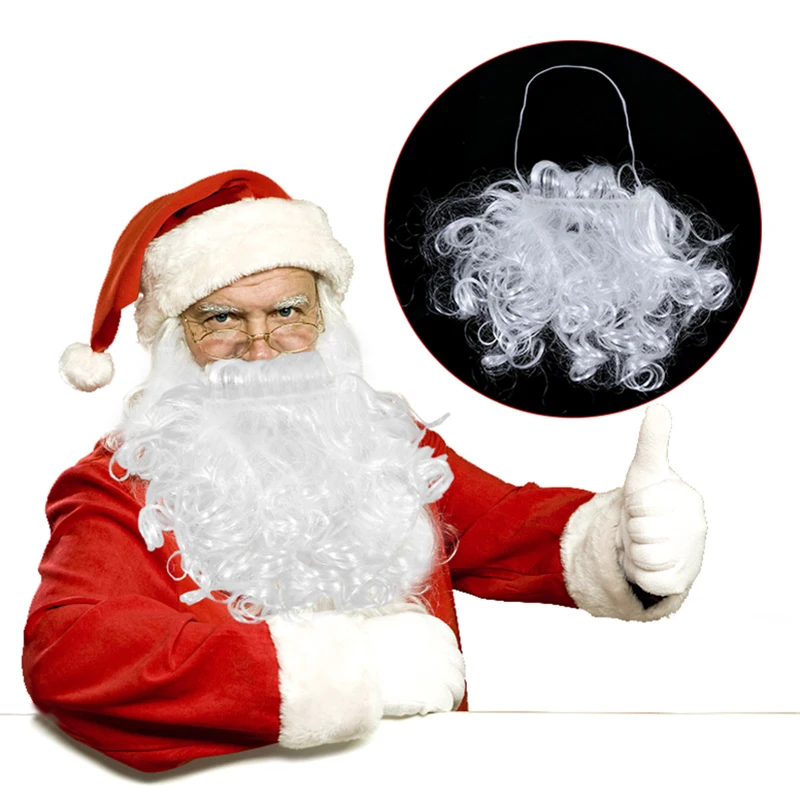 1pc Santa Claus White Beard Christmas Cosplay Costume Clothing Accessories Artificial Whisker Xmas New Year Party Supplies Decor
1pc Santa Claus White Beard Christmas Cosplay Costume Clothing Accessories Artificial Whisker Xmas New Year Party Supplies Decor
