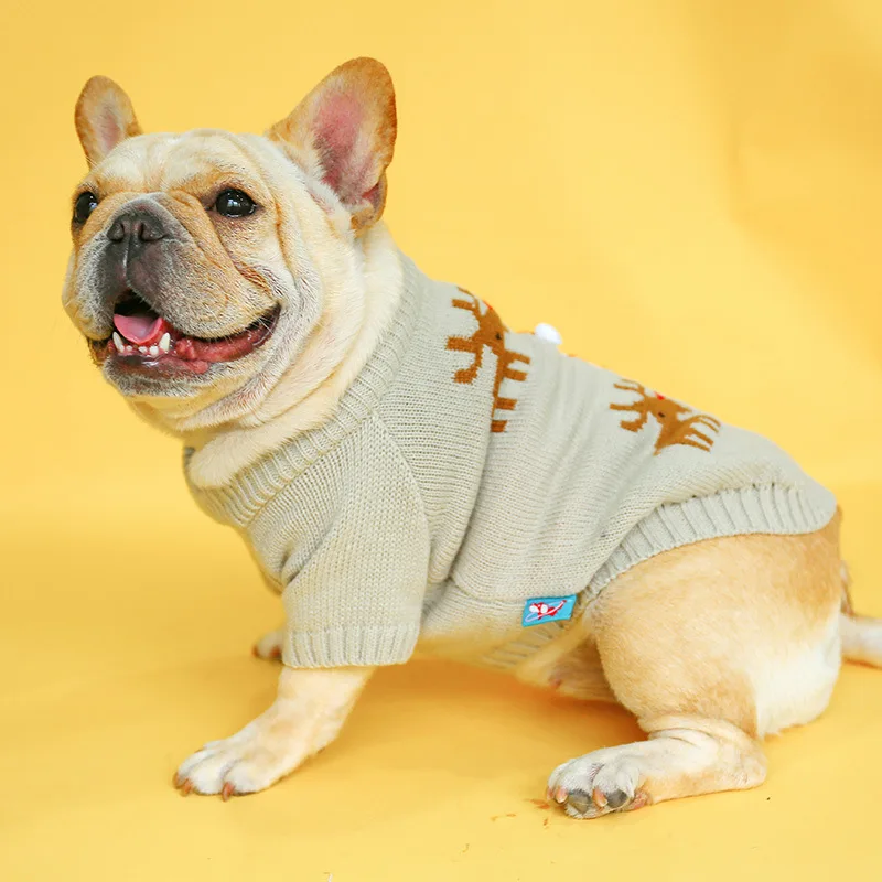 FRENCH BULLDOG AutumnAnd Winter New Christmas Sweater Moose Sweater Corgi Clothes Bully Clothes Fadou Fat Dog Clothes
FRENCH BULLDOG AutumnAnd Winter New Christmas Sweater Moose Sweater Corgi Clothes Bully Clothes Fadou Fat Dog Clothes