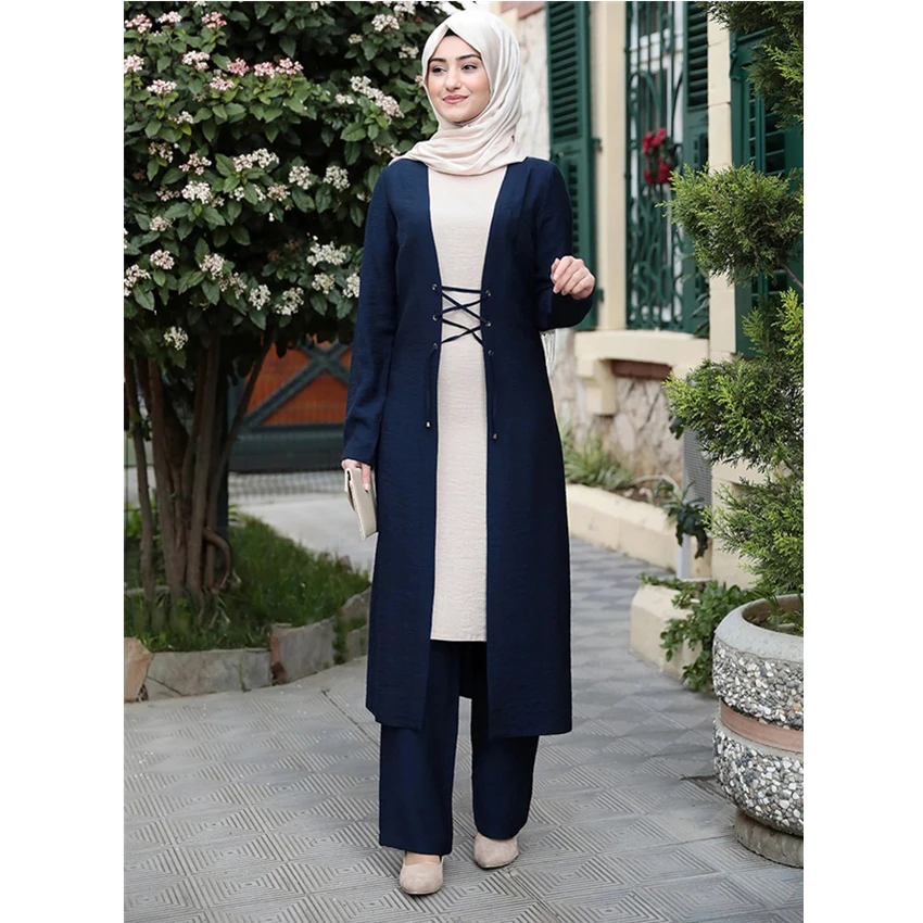 3 Pieces Women Muslim Set Eid Ramadan Mubarak Abaya Kimono Cardigan Turkey Dubai Islamic Clothing Long Sleeve Robe Kaftan
3 Pieces Women Muslim Set Eid Ramadan Mubarak Abaya Kimono Cardigan Turkey Dubai Islamic Clothing Long Sleeve Robe Kaftan