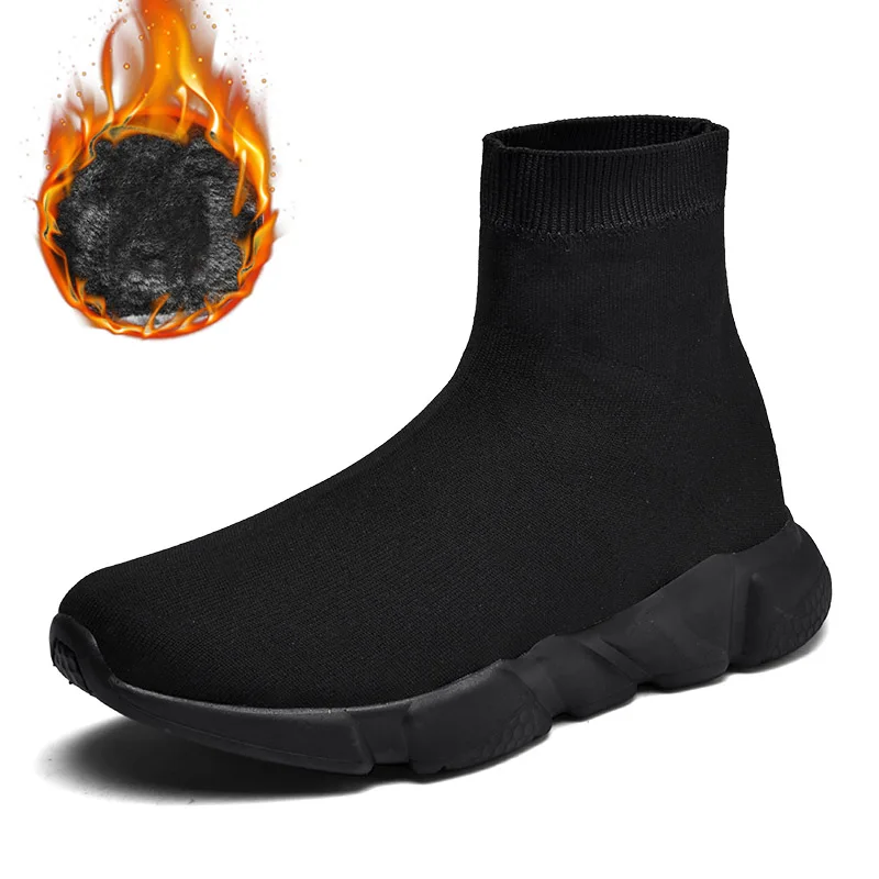 High Top Mens Shoes Sports Sock Shoes Women Socks Sneakers Men Running Shoes Couple Winter Boots Plush Soft Comfortable Trainers 
High Top Mens Shoes Sports Sock Shoes Women Socks Sneakers Men Running Shoes Couple Winter Boots Plush Soft Comfortable Trainers