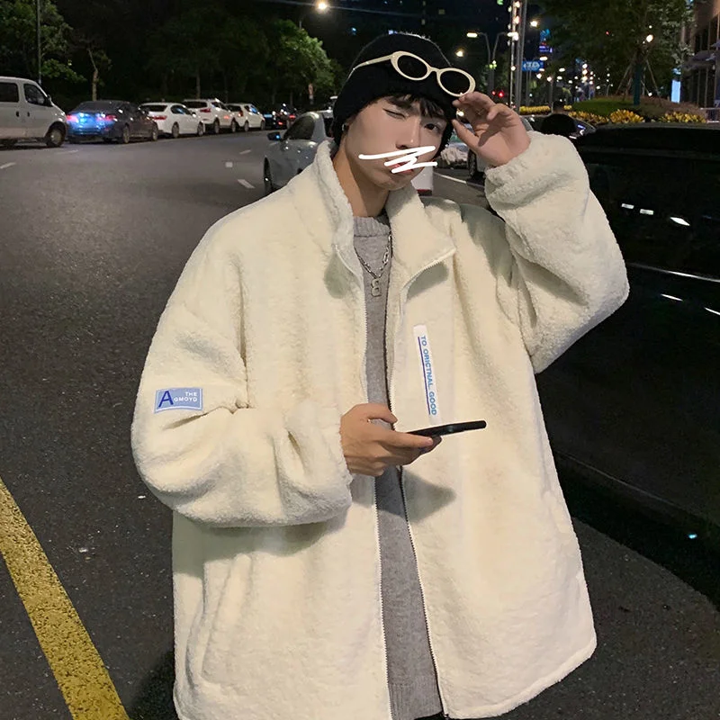 INXYZ 2022 Men's Winter Fashion Woolen Cotton Coat Solid Color Oversize Korean Streetwear Fleece Thicken Parka Women Warm Jacket
INXYZ 2022 Men's Winter Fashion Woolen Cotton Coat Solid Color Oversize Korean Streetwear Fleece Thicken Parka Women Warm Jacket
