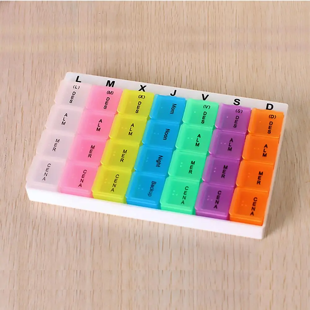 1PCS Creative 28 Grid Weekly 7 Days Tablet Pill Box Holder Medicine Storage Organizer Container Case
1PCS Creative 28 Grid Weekly 7 Days Tablet Pill Box Holder Medicine Storage Organizer Container Case