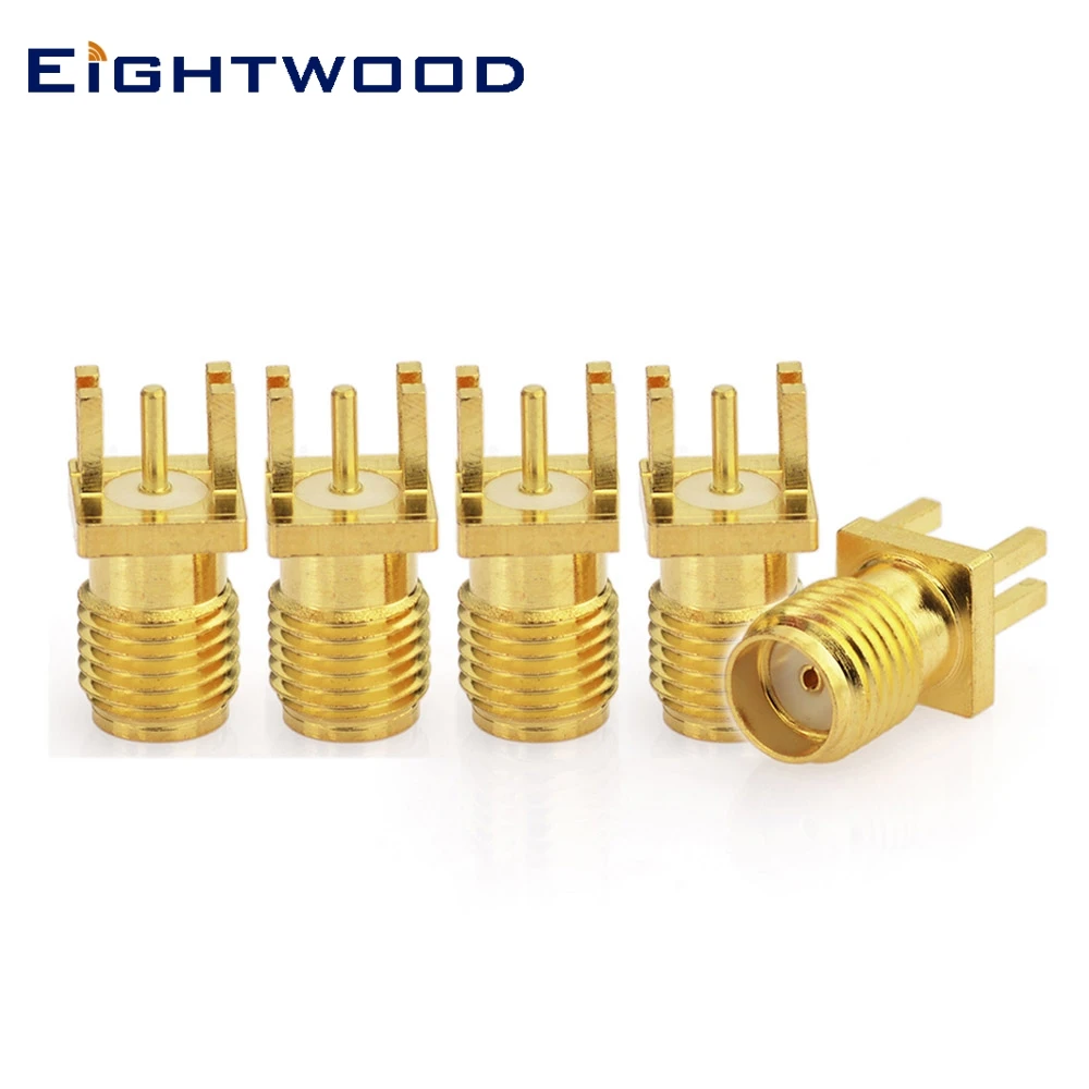 Eightwood 5 шт. SMA Jack женский радиочастотный коаксиальный соединитель Адаптер прямой