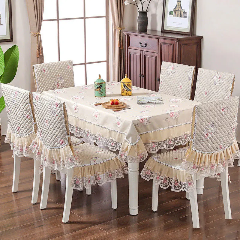 Набор скатертей с цветочным рисунком, прямоугольная обеденная скатерть, чехол на заднее сиденье стула, для украшения дома
Набор скатертей с цветочным рисунком, прямоугольная обеденная скатерть, чехол на заднее сиденье стула, для украшения дома