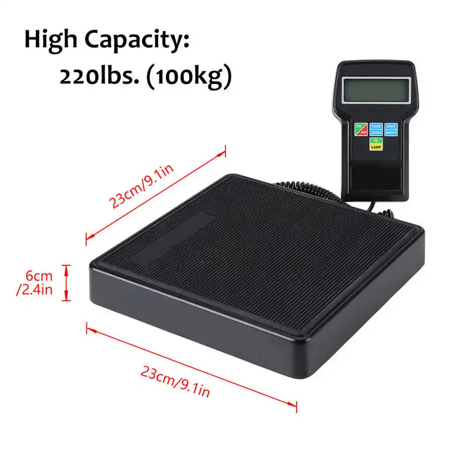 220lb/100kg A/C Refrigerant Weighing Scales Electronic Refrigerant Charging Scale with Case
220lb/100kg A/C Refrigerant Weighing Scales Electronic Refrigerant Charging Scale with Case