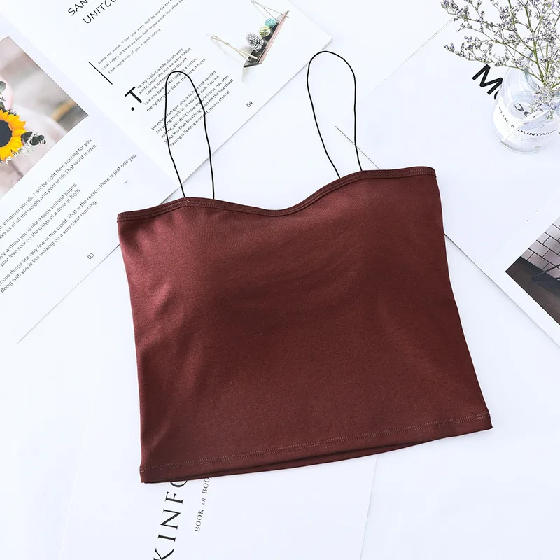 sporty sexy bra Women's bra Solid Color knitting Sling Tube Top Female Collar Slim Tube Top Underwear Bralet Elegant Girl
sporty sexy bra Women's bra Solid Color knitting Sling Tube Top Female Collar Slim Tube Top Underwear Bralet Elegant Girl