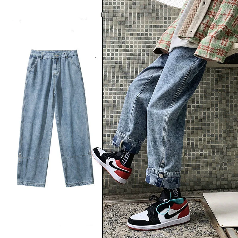 2021 Men's Baggy Homme Black/blue Color Casual Pants Cargo Pocket Printing Wash Jeans Biker Denim Loose Fashion Trousers S-2XL
2021 Men's Baggy Homme Black/blue Color Casual Pants Cargo Pocket Printing Wash Jeans Biker Denim Loose Fashion Trousers S-2XL