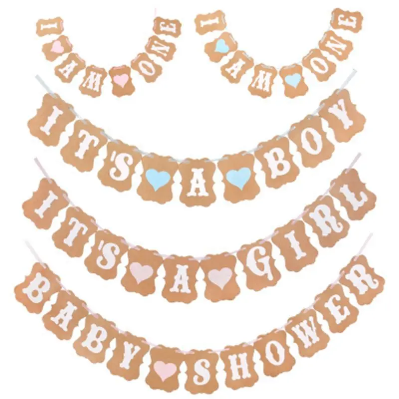 New Boy Or Girl Letter Tag Pull Flag Retro Kraft Paper Baby Children Birthday Party Baby Shower Banner Gender Reveal Flag
New Boy Or Girl Letter Tag Pull Flag Retro Kraft Paper Baby Children Birthday Party Baby Shower Banner Gender Reveal Flag
